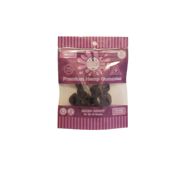 Brian's Craft Delta 9 Vegan Gummies in mixed berry flavor