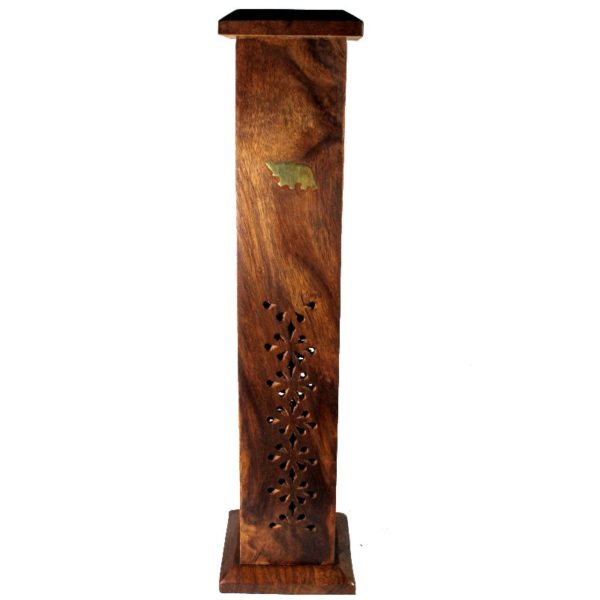 Ppure Nag Champa Wooden Tower Shape Incense Sticks Burner - Image 2