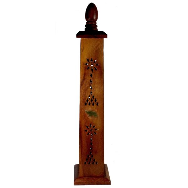 Ppure Nag Champa Wooden Tower Shape Incense Sticks Burner - Image 3