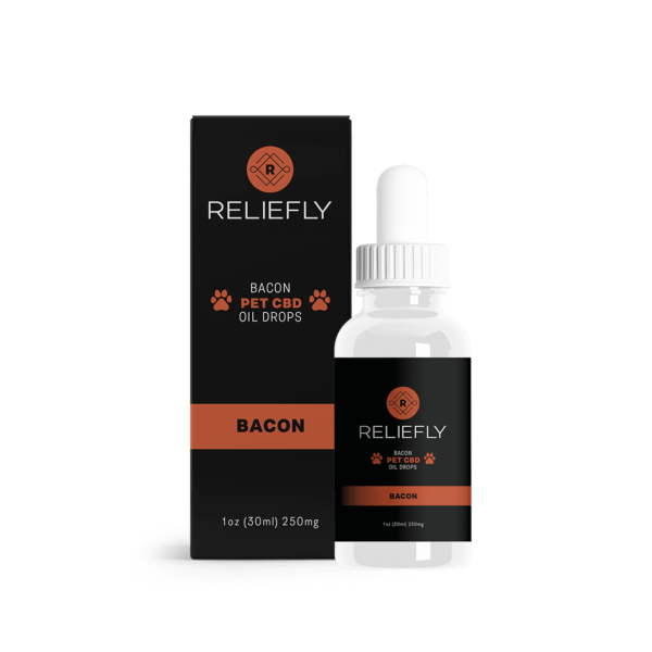 Reliefly Pet CBD Oil Drops - Bacon Flavor