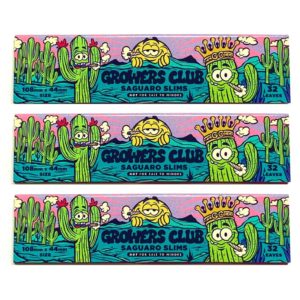 Grower's Club Saguaro Slims, a local Arizona company's rolling papers for tobacco and other herbs.