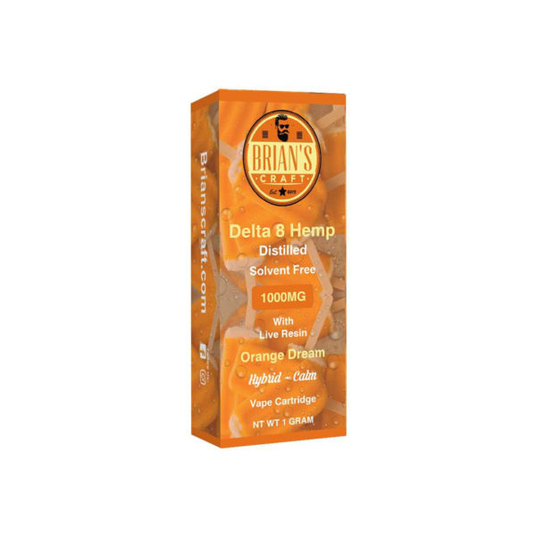 Brian's Craft 1000mg Delta 8 Hemp Cartridge - Orange Dream delta 8 vape cartridge