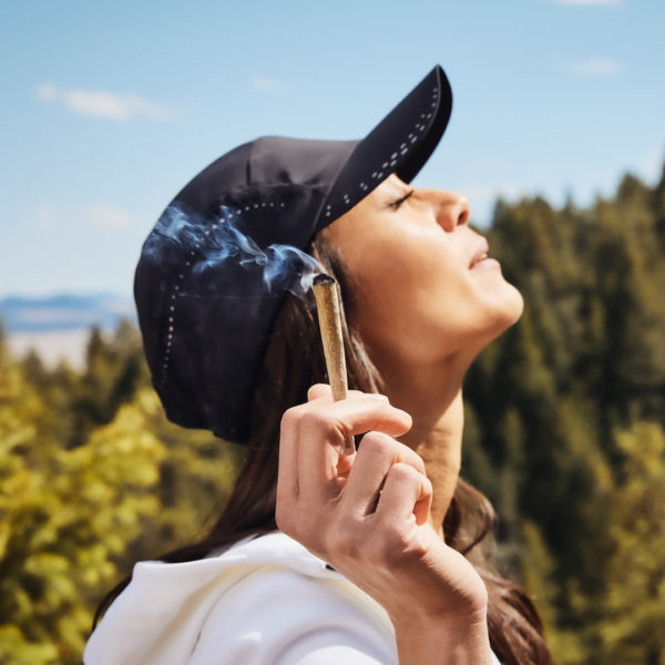 Girl with a blunt in her hands