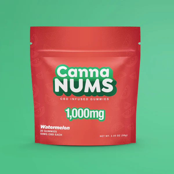 Canna Nums CBD Gummies in Watermelon Flavor