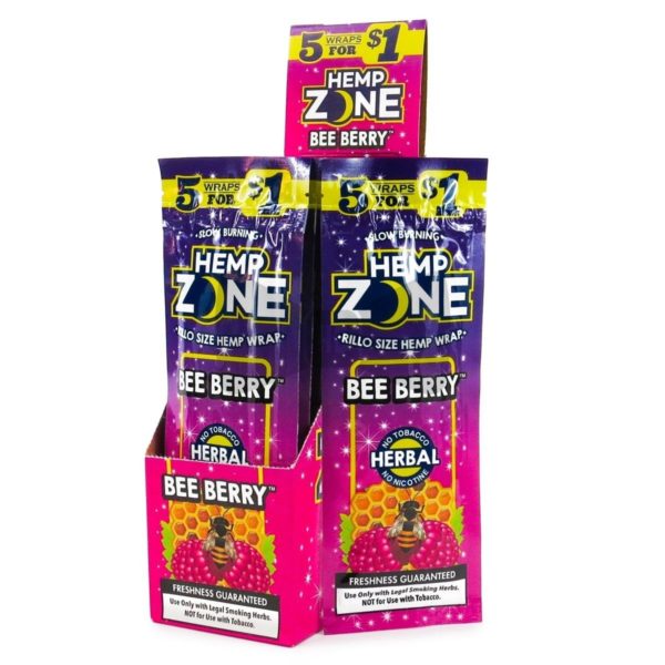 Hemp Zone - 5 Slow Burning Wraps - Image 2