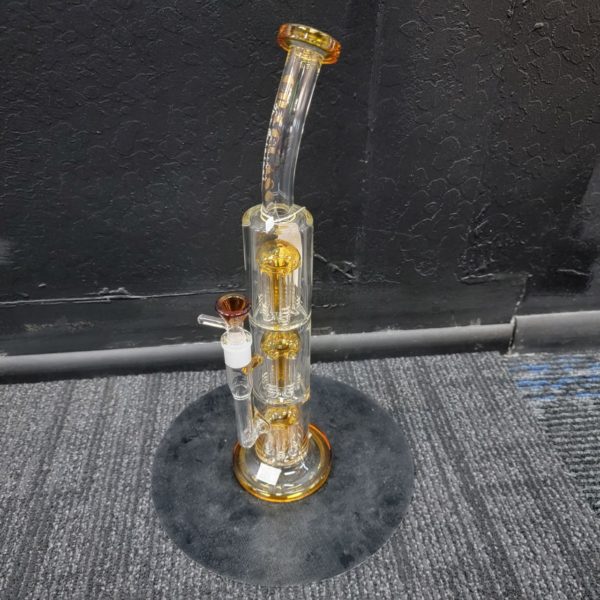 Gili Glass Triple Showerhead Perc - Gold