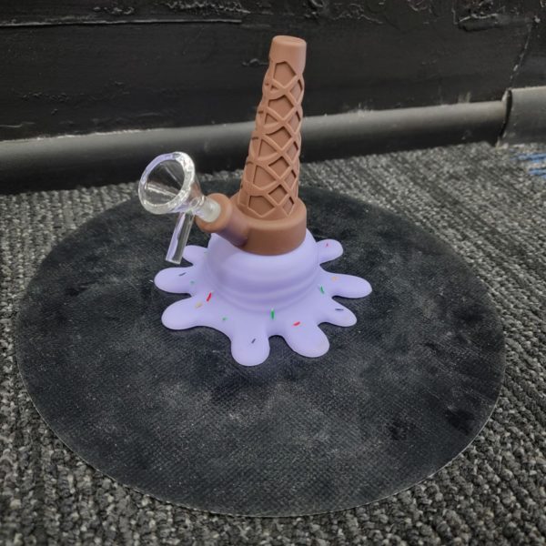 Lavender Ice Cream Silicon Bong