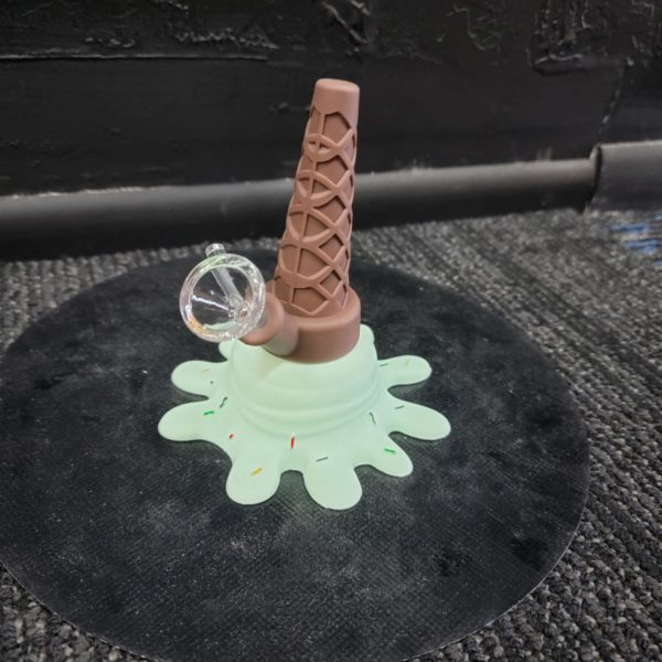 Mint Ice Cream Silicon Bong