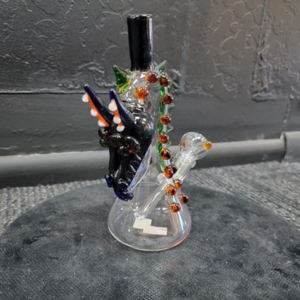 Dragon Bong - Black & Orange